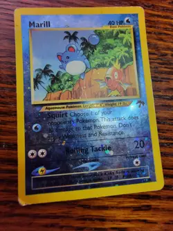 Pokemon Marill Southern Islands Reverse Holo Card 11/18 - PL - Image 4