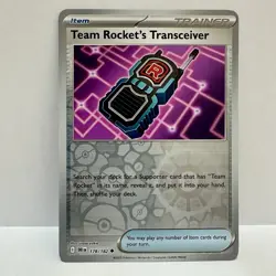 Team Rocket’s Transceiver 178/182 Reverse Holo SV Destined Rivals Pokemon Card - Image 3