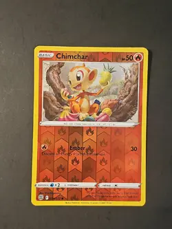 Chimchar Reverse Holo Pokemon Card Brilliant Stars 024/172 NM - Image 3