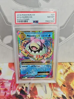 Pokémon TCG Mega Slowbro EX Card 27/108 XY Evolutions - Graded PSA 8 - Image 3