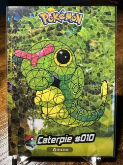 2024 Pokémon Peru Crystal Card Collection #010 Caterpie Cracked Ice - Image 4