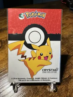 2024 Pokémon Peru Crystal Card Collection #010 Caterpie Cracked Ice - Image 5