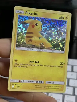 Pikachu 6/12 McDonalds 2019 Black Star Promo Holo Pokémon Card TCG - Image 3
