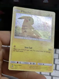 Pikachu 6/12 McDonalds 2019 Black Star Promo Holo Pokémon Card TCG - Image 5