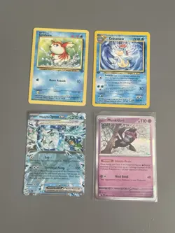 48 Pokemon Cards in English (includes duplicates) & Empty Card Holder Album - Image 16