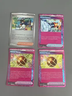 48 Pokemon Cards in English (includes duplicates) & Empty Card Holder Album - Image 17