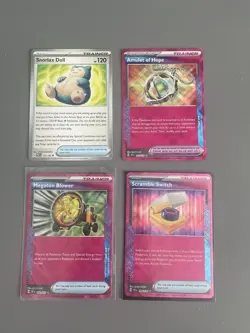 48 Pokemon Cards in English (includes duplicates) & Empty Card Holder Album - Image 23