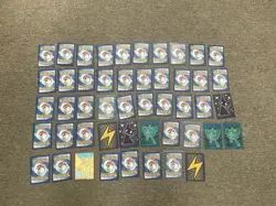 48 Pokemon Cards in English (includes duplicates) & Empty Card Holder Album - Image 26