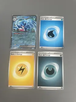48 Pokemon Cards in English (includes duplicates) & Empty Card Holder Album - Image 9