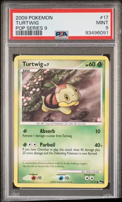 Turtwig 17/17 POP Series 9 Non Holo NM Pokémon TCG Card Psa 9 - Image 1