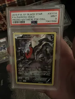 Pokémon TCG Darkrai XY114 Full Art Promo Card PSA 9 *LOW POP* *CLEAN* *RARE* - Image 4