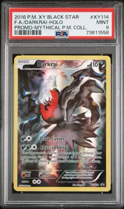 Pokémon TCG Darkrai XY114 Full Art Promo Card PSA 9 *LOW POP* *CLEAN* *RARE* - Image 5