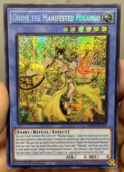 Yugioh Ohime the Manifested Mikanko MP24-EN135 Prismatic Secret Rare NM w/Track - Image 1