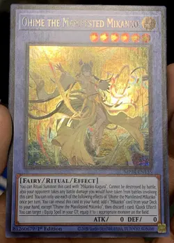 Yugioh Ohime the Manifested Mikanko MP24-EN135 Prismatic Secret Rare NM w/Track - Image 4
