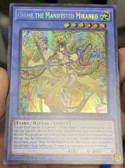 Yugioh Ohime the Manifested Mikanko MP24-EN135 Prismatic Secret Rare NM w/Track - Image 5