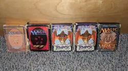 MTG Empty Precon Deck Box Lot 90s Revised 4th Edition Tempest Mirage - Image 1