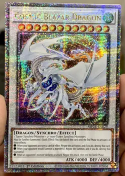 Yugioh Cosmic Blazar Dragon MP24-EN029 Quarter Century Secret Rare NM w/Tracking - Image 1