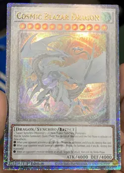 Yugioh Cosmic Blazar Dragon MP24-EN029 Quarter Century Secret Rare NM w/Tracking - Image 4