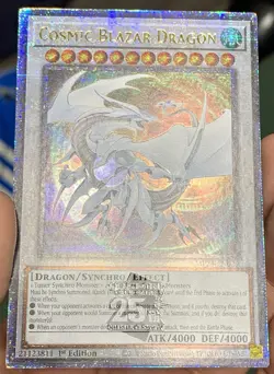 Yugioh Cosmic Blazar Dragon MP24-EN029 Quarter Century Secret Rare NM w/Tracking - Image 5