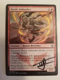 Horde Ambusher Signed by Tyler Jacobson Magic the Gathering - Image 2