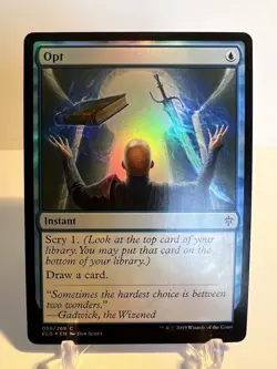 Magic the Gathering MTG Opt (59) Throne of Eldraine   NM FOIL - Image 3