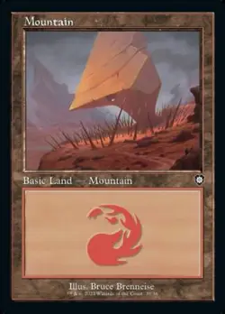 MTG Brothers' War Commander - Mountain x 10 (Retro) 36/36 - Image 1
