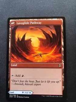 Riverglide Pathway / Lavaglide Pathway Zendikar  NM MTG Magic the Gathering - Image 1