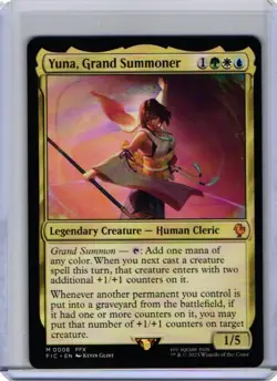 Yuna, Grand Summoner - 8 - NM Foil - Commander: FINAL FANTASY - MTG - Image 3