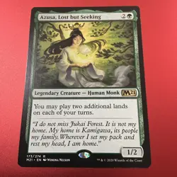 MTG Azusa, Lost But Seeking - Core Set 2021 NM/Reg English Awesome - Image 2