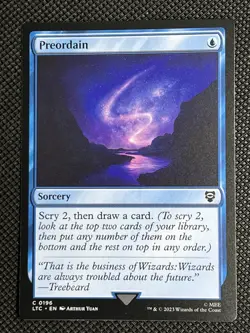 Preordain  196 MTG LOTR Commander Tales of Middle Earth, Regular - Image 3