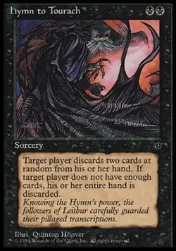 4 x Hymn to Tourach (Hoover) - Fallen Empires - Light Play - MTG - Image 1