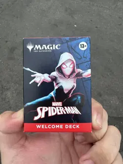 SDCC 2025 Magic  x Spider-Man Sealed Red Welcome Deck Exclusive Gwen Stacy - Image 1