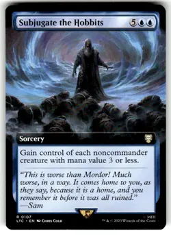 Subjugate the Hobbits (Extended Art) Commander: MTG NM - Image 3
