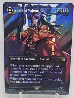 Vincent Valentine 528 (Borderless) (Surge Foil) Final Fantasy MTG - Image 3