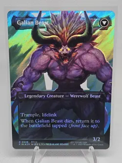 Vincent Valentine 528 (Borderless) (Surge Foil) Final Fantasy MTG - Image 4