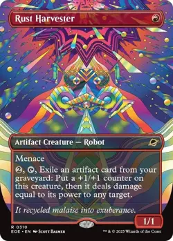 NM Borderless Foil Rust Harvester, MTG, Edge of Eternities, Magic, 310 - Image 1