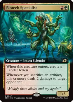 NM Extended Art Biotech Specialist, MTG, Edge of Eternities, Magic, 347 - Image 1