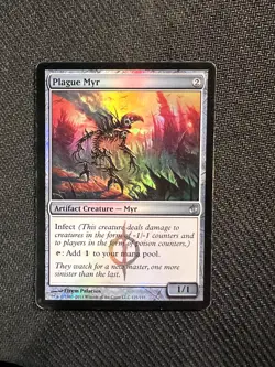 Plague Myr Mirrodin Besieged Foil MP - Image 1