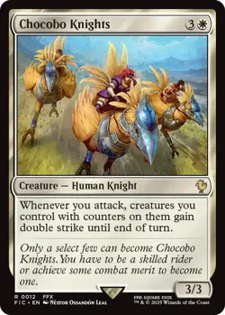 MTG magic 1x Chocobo Knights (M/NM) Commander Final Fantasy - Image 1