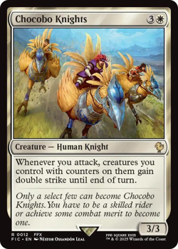 MTG magic 1x Chocobo Knights (M/NM) Commander Final Fantasy - Image 2
