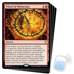 WHEEL OF MISFORTUNE X4 Commander Legends Magic MTG MINT CARD - Image 1