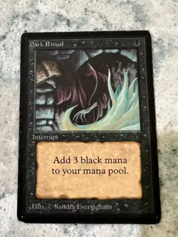 Dark Ritual - BETA - LP - MTG - Magic the Gathering - Image 1
