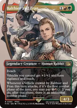 Balthier and Fran (0393) (Borderless) Final Fantasy Foil - Image 1