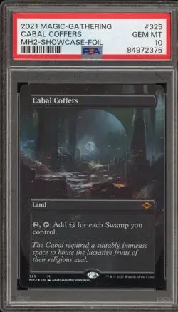 Magic the Gathering MTG Cabal Coffers MH2 Showcase Foil #325 PSA 10 Gem Mint - Image 1