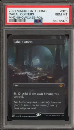 Magic the Gathering MTG Cabal Coffers MH2 Showcase Foil #325 PSA 10 Gem Mint - Image 3