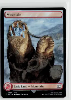 MTG Final Fantasy Mountain (304) x1 NM Foil - Image 1
