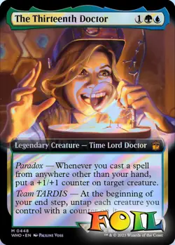 The Thirteenth Doctor (Extended Art) 0448 MTG WHO Mythic NP Foil - Image 2