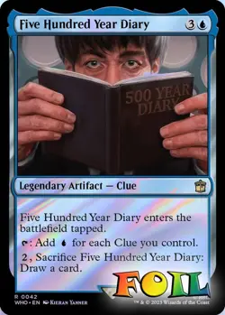 Five Hundred Year Diary 0042 MTG WHO Rare NP Foil - Image 1
