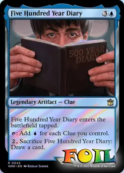 Five Hundred Year Diary 0042 MTG WHO Rare NP Foil - Image 2