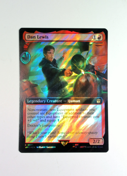 Dan Lewis (Extended Art) (Surge Foil) 0971 MTG WHO Rare NP Foil - Image 2